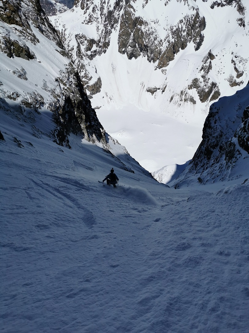 Pic sans nom, couloir Nord-Ouest