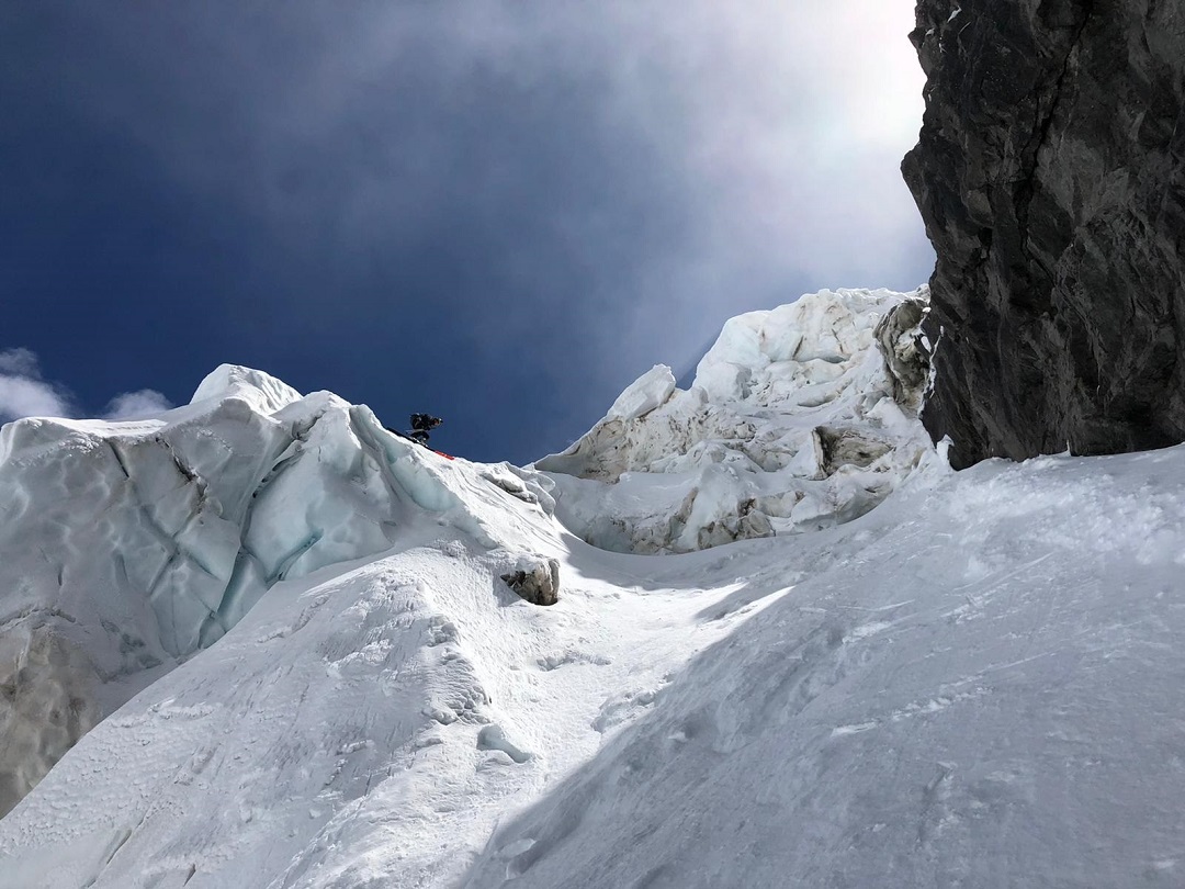 Pic sans nom, couloir Nord-Ouest