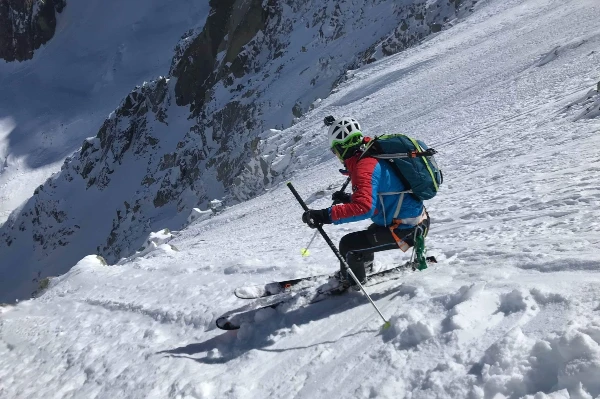 Mallory Porter | face Nord de l&rsquo;Aiguille du Midi