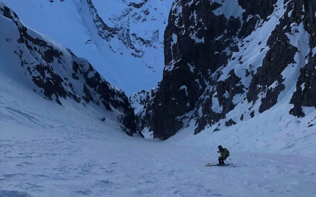 Couloir Pelas Verney en boucle par la Blanche