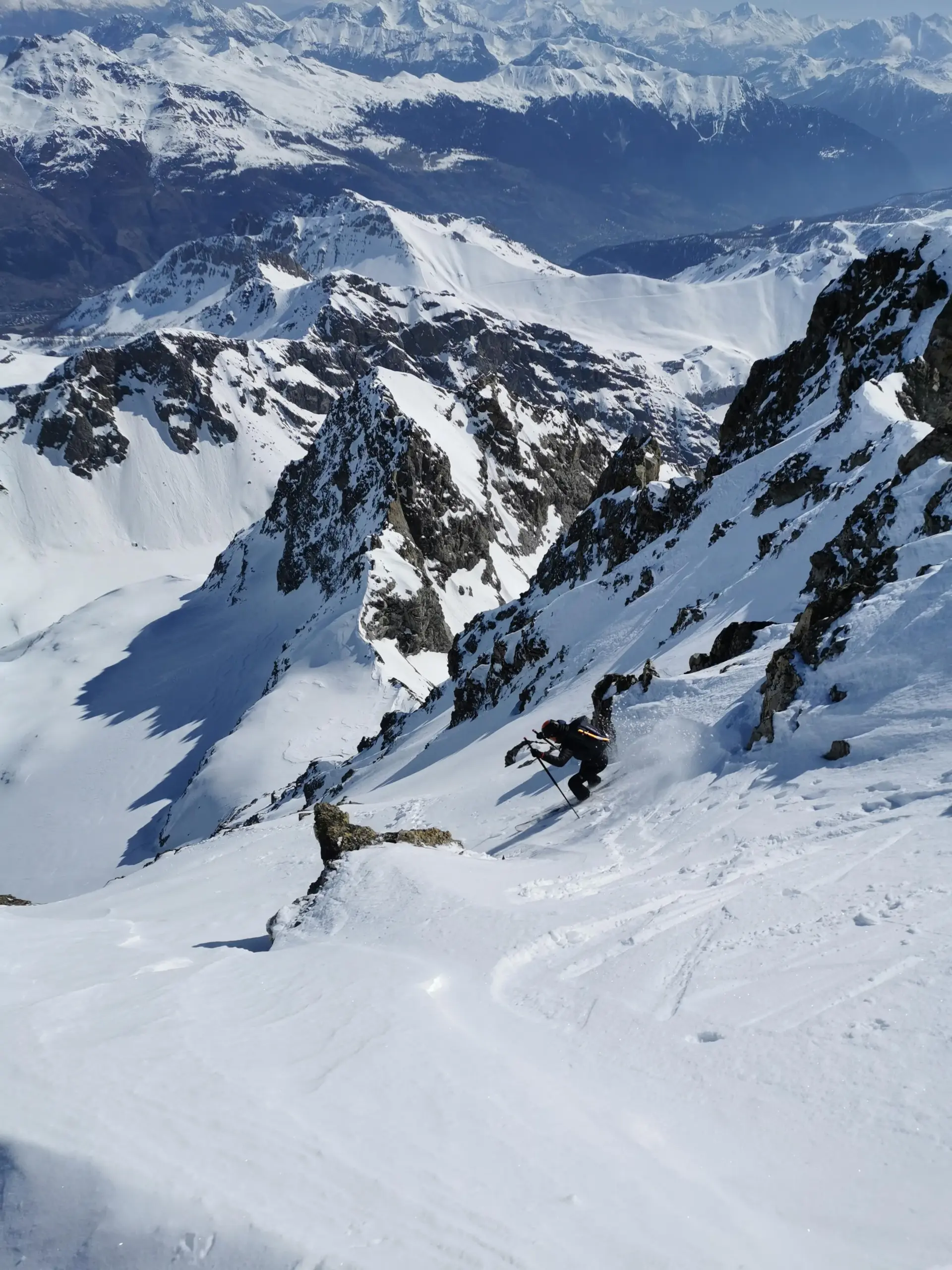 Trois dents du Pelvoux, directe NE